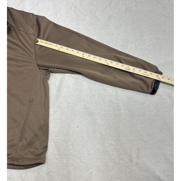 FootJoy FJ Brown Full Zip Fleece Lined Mock Neck Golf Jacket Men's Size 2XL - Picture 9 of 10